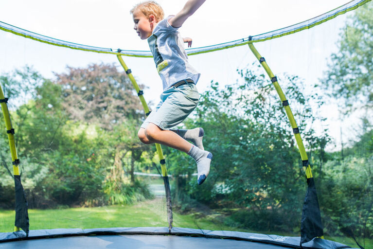 Plum 12ft Whirlwind Springsafe Trampoline and Enclosure