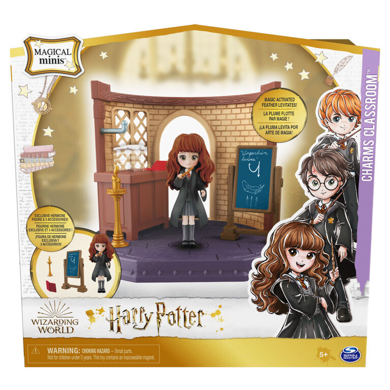 Wizarding World, Magical Minis, Charms Classroom avec figurine Hermione Granger exclusive et accessoires