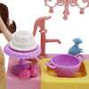 Disney Princess Belle's Royal Kitchen, Fashion Doll and Playset with 13 Accessories, Mrs. Potts, and Chip