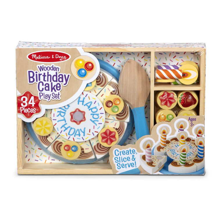 Wooden Birthday Cake