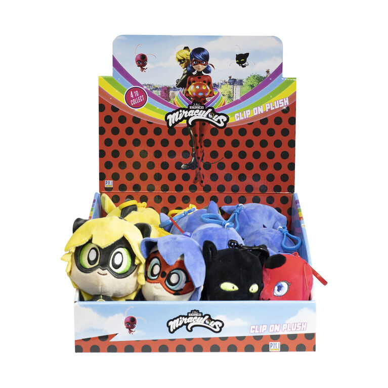 Miraculous Ladybug Plush Clip-on Toys - Assortment May Vary