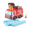 VTech CoComelon Go! Go! Smart Wheels Nina's Fire Truck and Track - English Edition