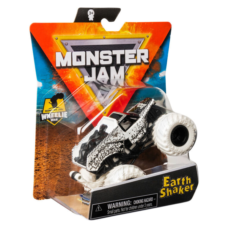 Monster Jam, Official Earth Shaker Monster Truck, Die-Cast Vehicle, Max Contrast Series, 1:64 Scale