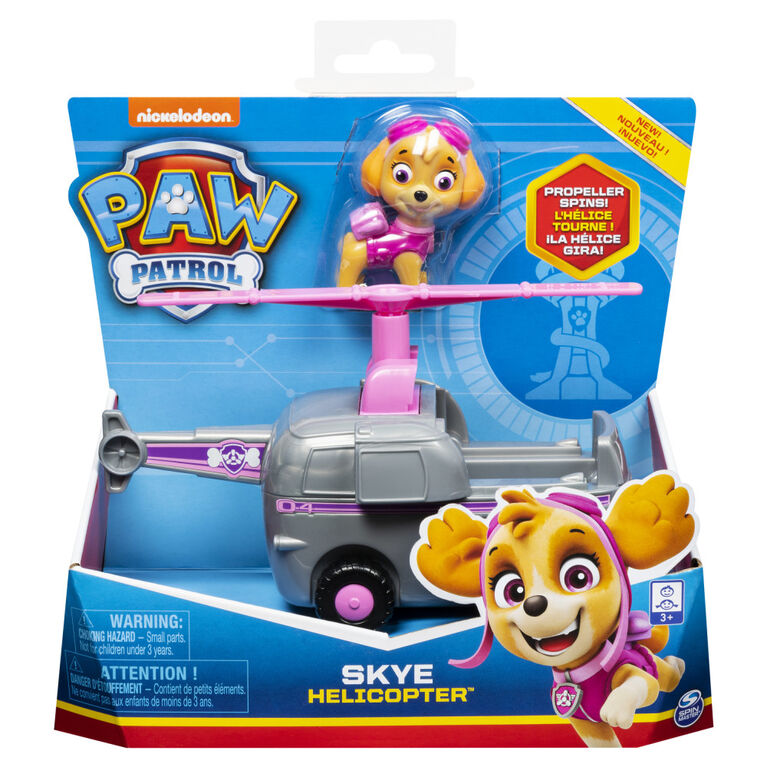 PAW Patrol, Skye's Helicopter Vehicle with Collectible Figure