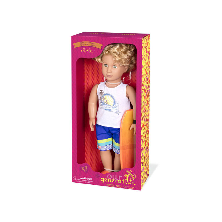 Our Generation, Gabe, 18-inch Surfer Boy Doll