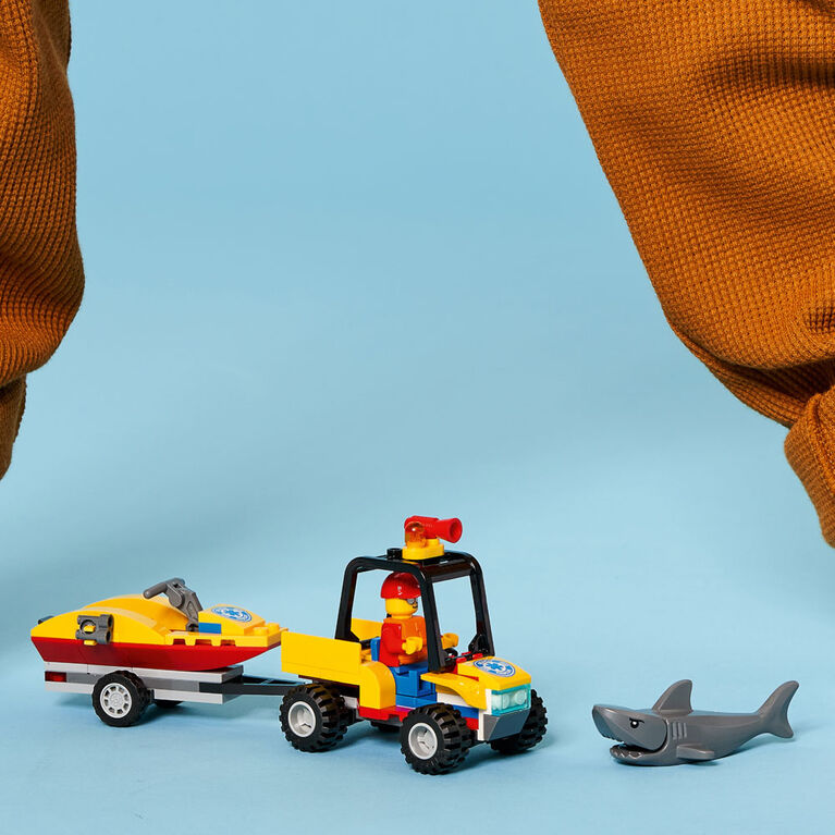 LEGO City Great Vehicles Le Tout-Terrain de secours de la plage 60286 (79 pièces)