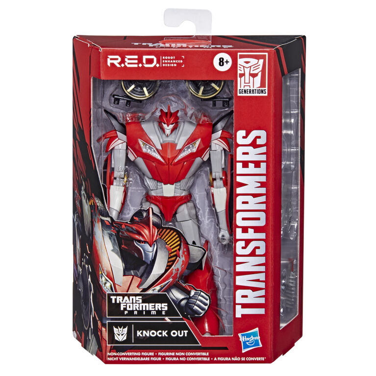 Transformers R.E.D. [Robot Enhanced Design] Transformers: Prime Knock Out, Non-Converting Figure, Ages 8 and Up, 6-inch