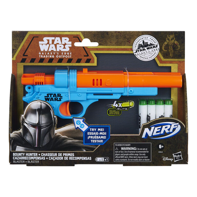 Star Wars Galaxy's Edge Bounty Hunter Nerf Blaster Blaster Light Effects, Laser Blast Sounds