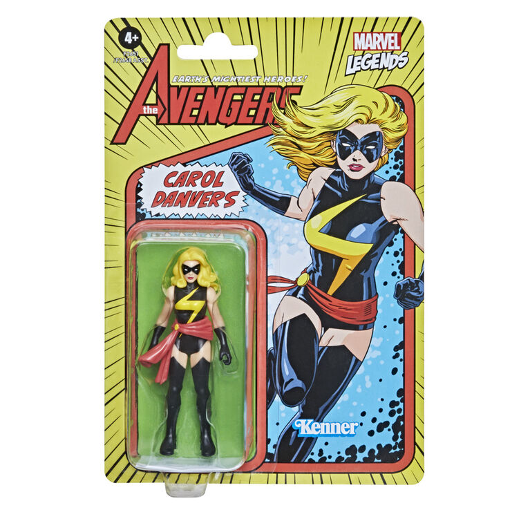 Hasbro Marvel Legends Series Retro 375 Collection Carol Danvers Action Figure