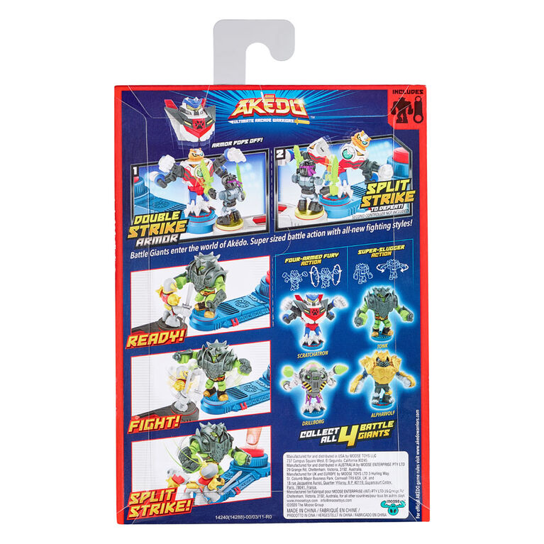 Akedo Ultimate Arcade Warriors Battle Giants - Scratch-Atron
