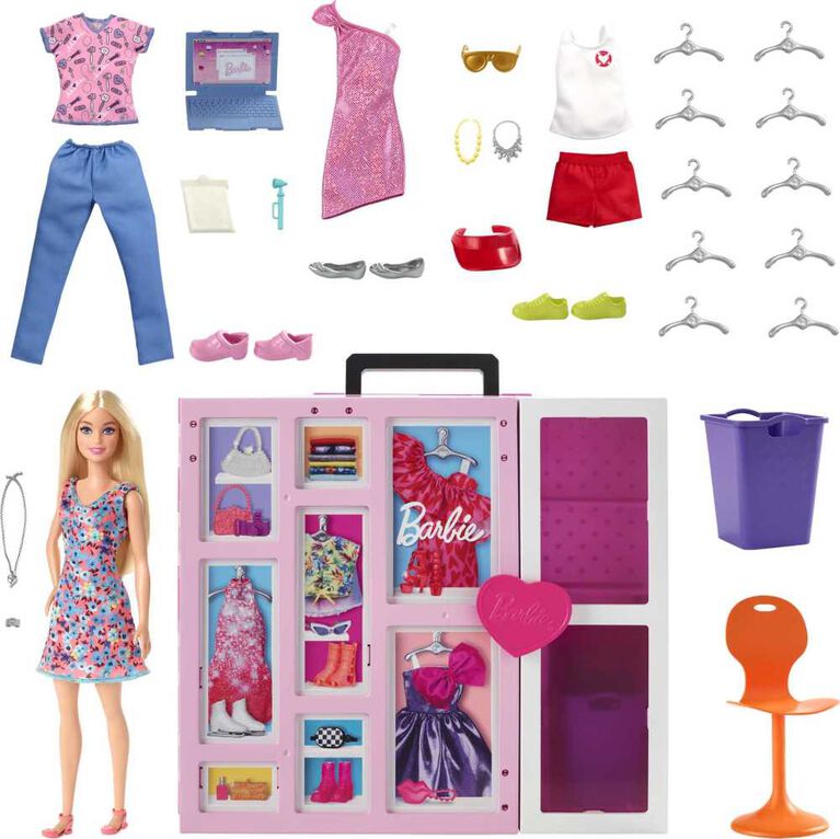 Achat Barbie – Accessoire Barbie Fashionistas le Dressing de Rêve