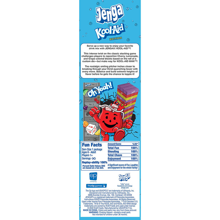 USAopoly JENGA: Kool-Aid - English Edition