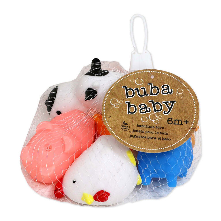 Buba Baby 5 Pack Bath Toys: Farm Animals