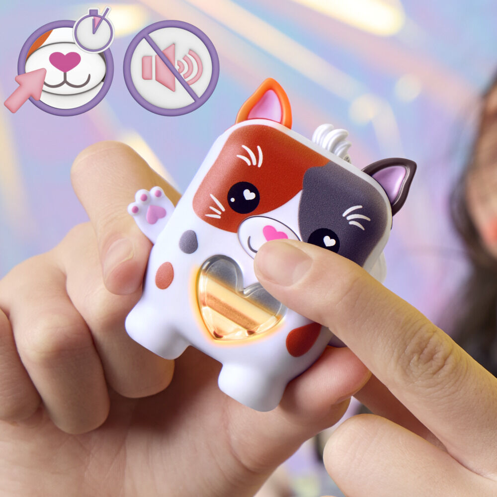 Hasbro Nano-mals Purrnelope the Calico Kitty Electronic Fidget Pet