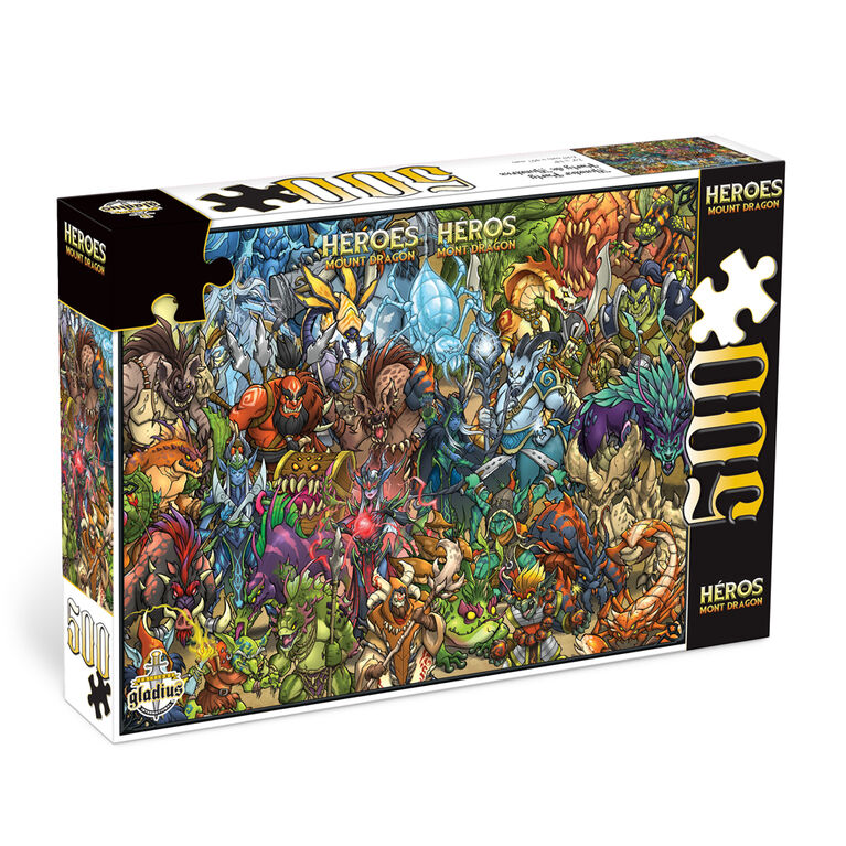 Puzzle Hmd - 500 Mcx - Party De Monstres - French Edition