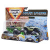 Monster Jam, Official Grave Digger vs. Alien Invasion Color-Changing Die-Cast Monster Trucks, 1:64 Scale