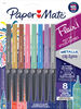 Papermate® - Stylos Flair® à pointe en feutre métallique, couleurs variées, paq./8