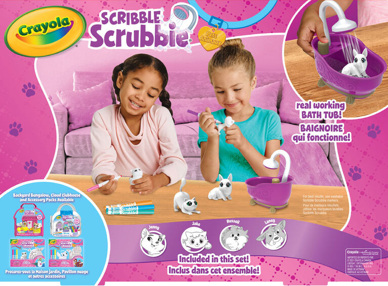 Crayola Scribble Scrubbie Pets Scrub Tub Playset