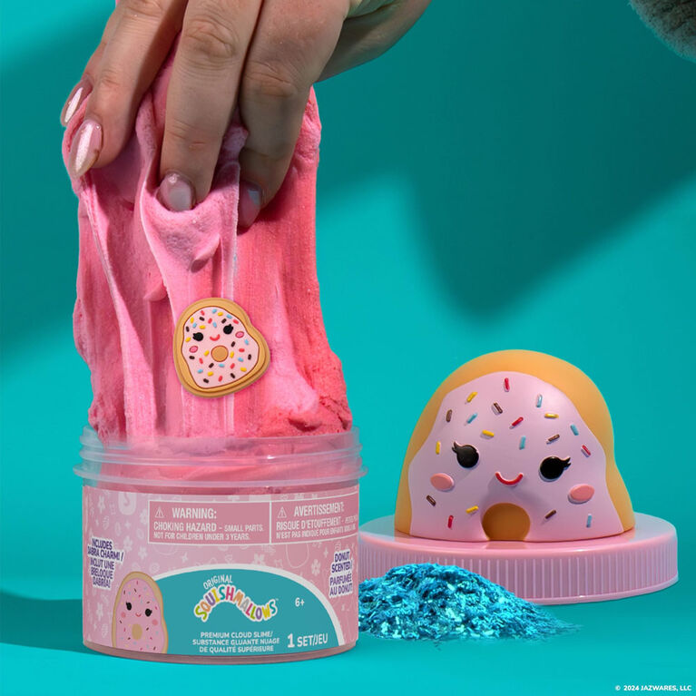 Original Squishmallows Dabria the Donut Premium Cloud Slime, Donut-Scented