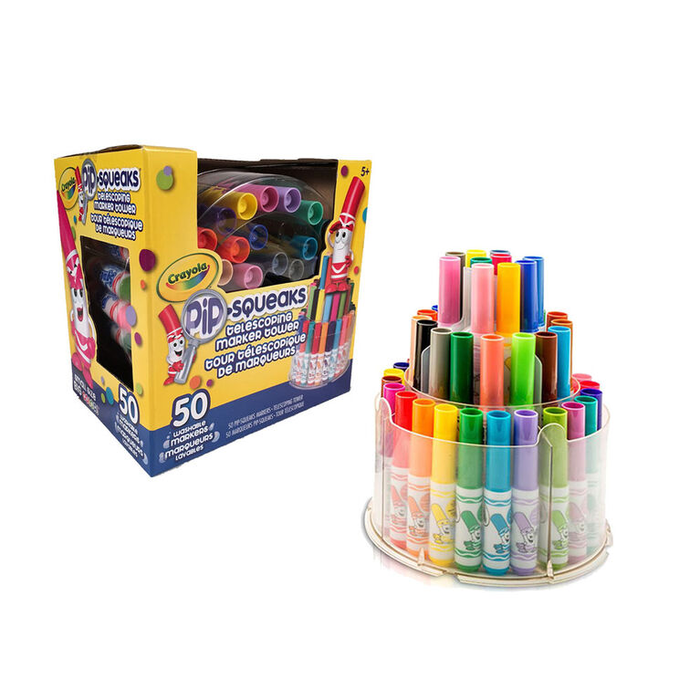 Tour télescopique de marqueurs Crayola Pip-Squeaks