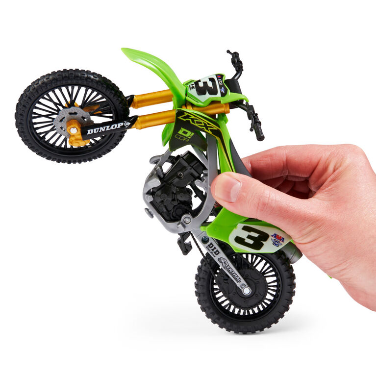 Supercross, Authentic Eli Tomac 1:10 Scale Collector Die-Cast Motorcycle Replica with Display Stand
