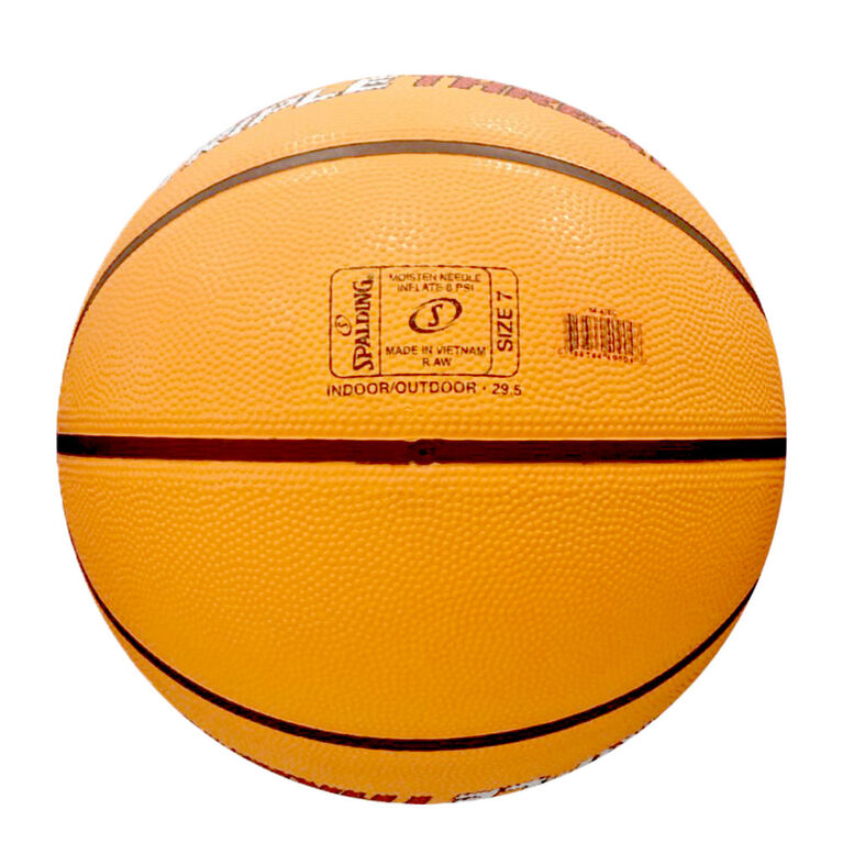 Spalding ballon de basketball en caoutchouc Triple Threat, taille 7 (29,5 po) Couverture en caoutchouc
