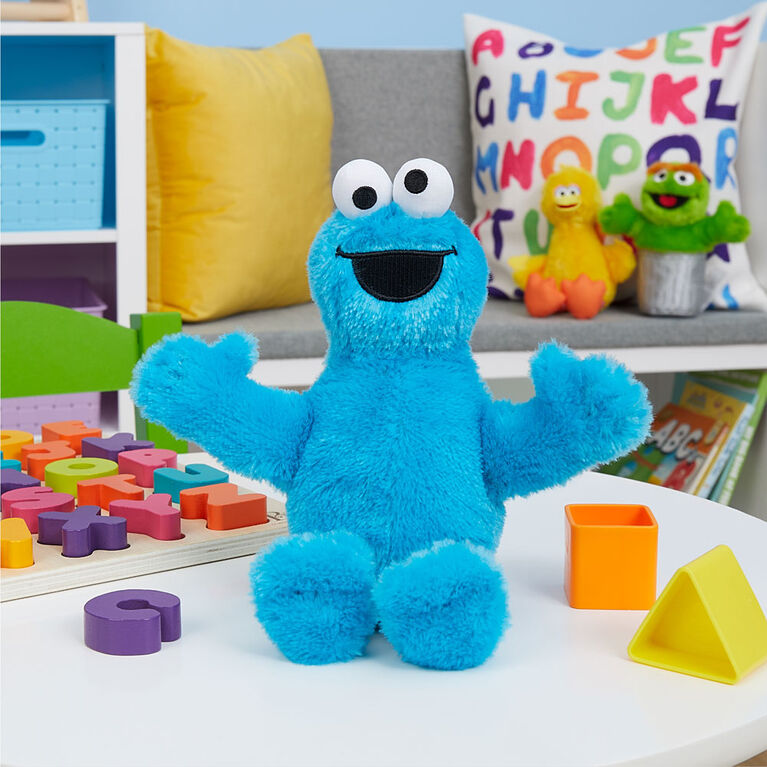 Sesame Street Friends 8-inch Cookie Monster Sustainable Plush Stuffed Animal