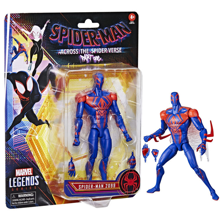 Marvel Legends Series Spider-Man: Across the Spider-Verse (Part One) Spider-Man 2099 6-inch Action Figure, 2 Accessories