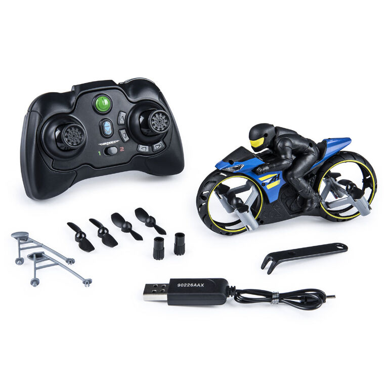 Air Hogs, Flight Rider, 2-in-1 Remote Control Stunt Motorcycle for