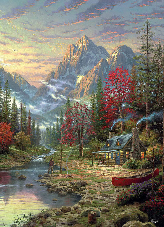 Thomas Kinkade 1000-Piece Puzzle The Good Life