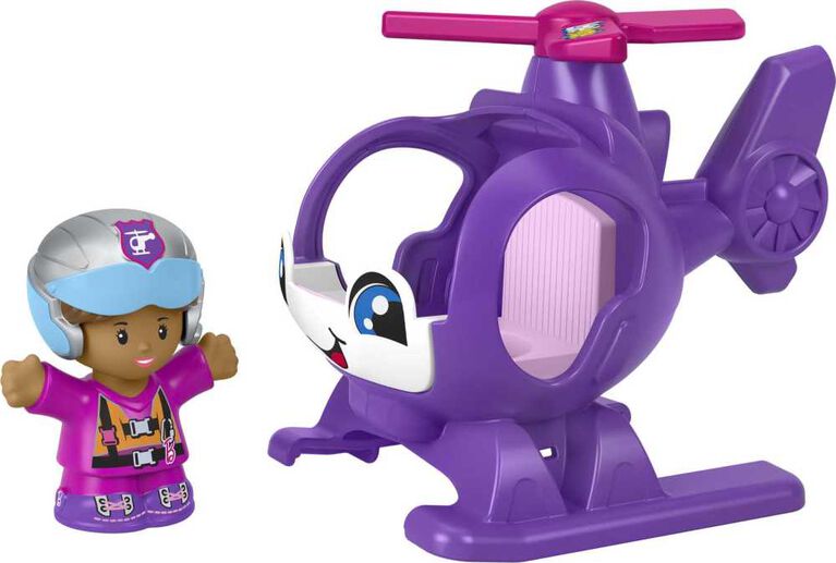 Fisher-Price Little People Barbie Toy Helicopter and Figure, Toddler and Preschool Toy