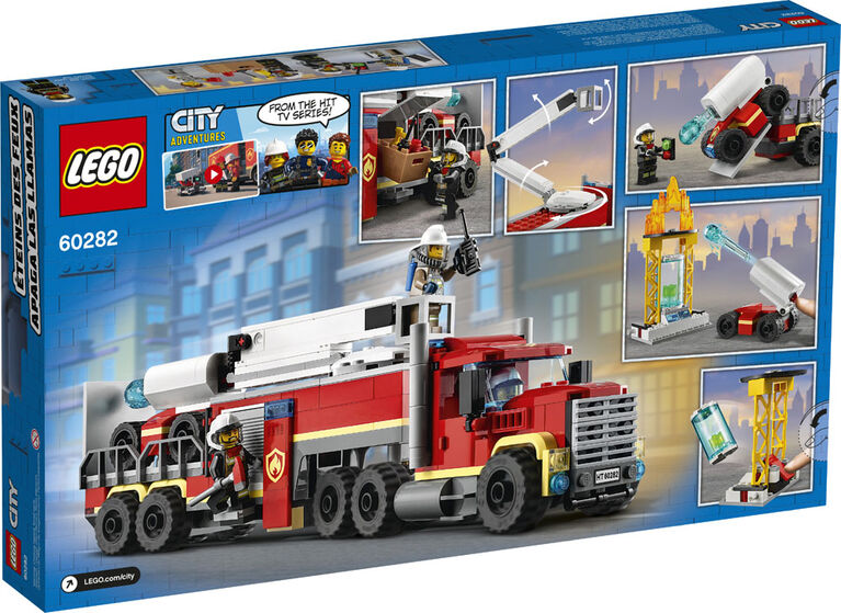 LEGO City Fire L'unité de commandement des pompiers 60282 (380 pièces)