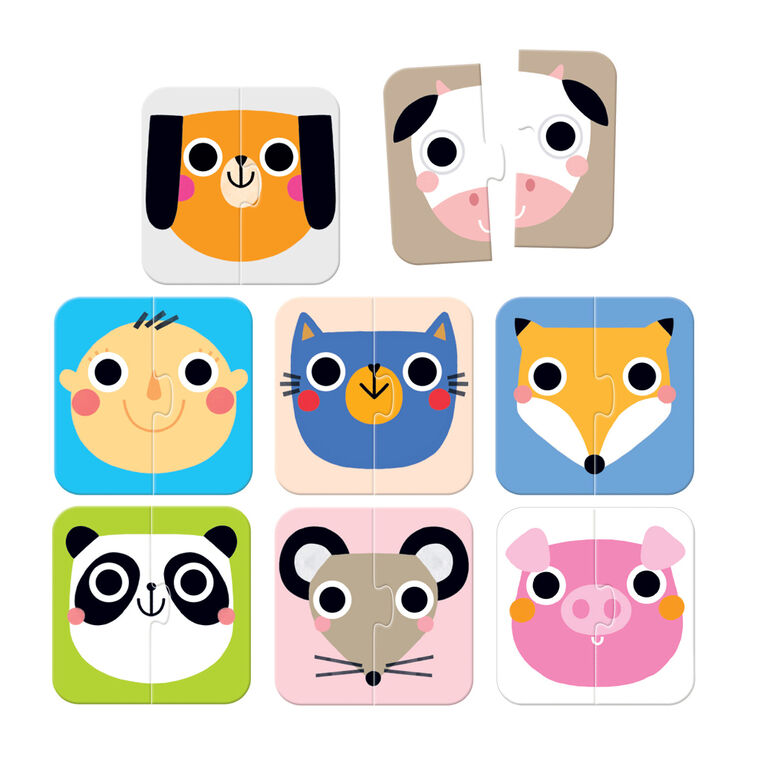 On-the-go Puzzle Halves Faces