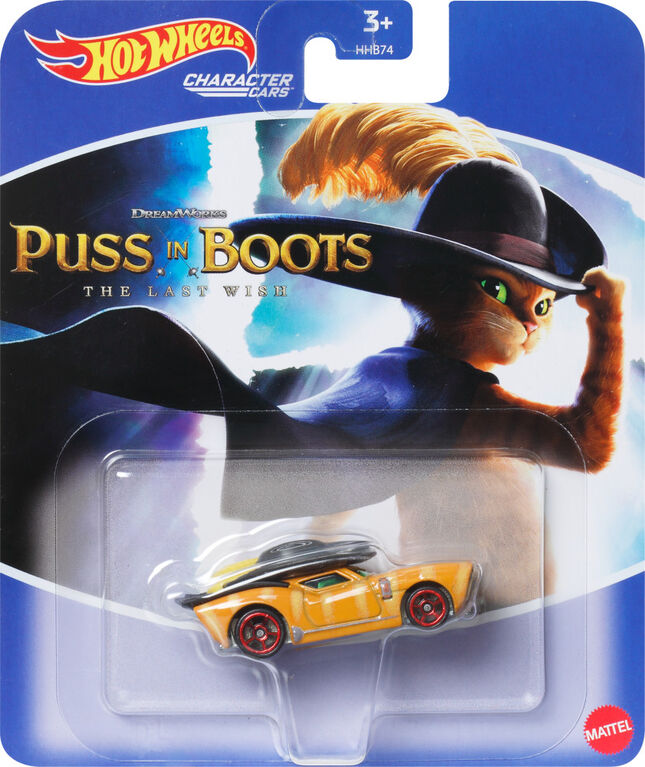 Hot Wheels Licensed Character Car, Puss In Boots