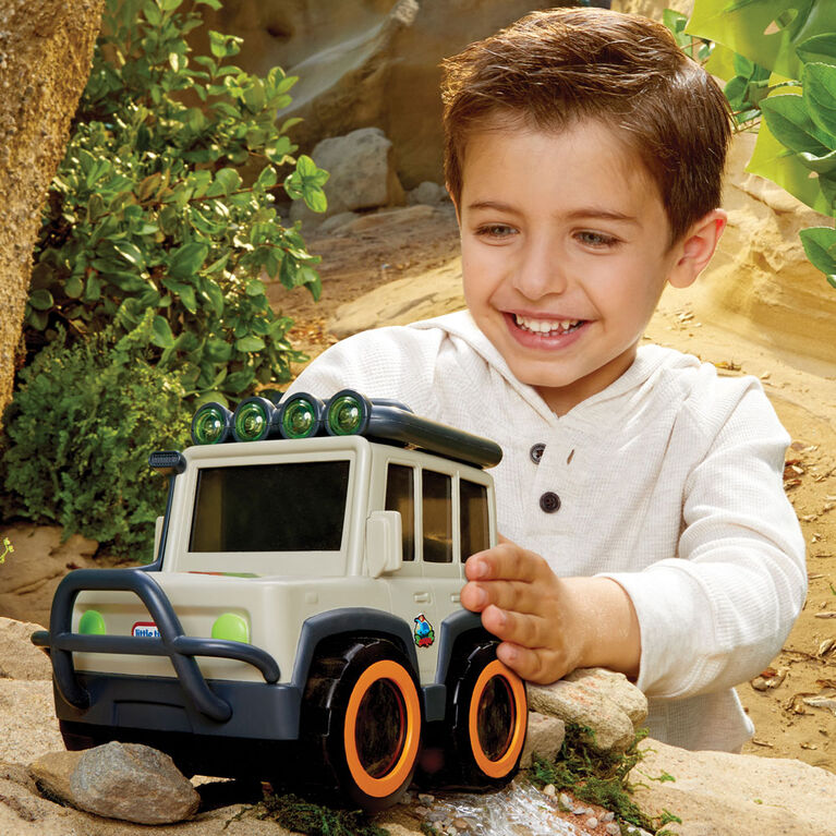 Big Adventures Safari SUV STEM Toy Vehicle with Binoculars, Flashlight, and Compass