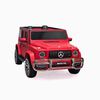 KIDSVIP Officially Licensed Mercedes G Series 24V 4x4 Kids Ride-On 2-Seater Car w/ Rubber Wheels, Music, RC - Matte Red