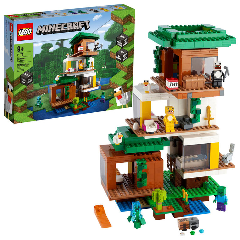 Lego Minecraft The Modern Treehouse 909 Pieces Toys R Us Canada Lego Minecraft The Modern Treehouse 909 Pieces Toys R Us Canada