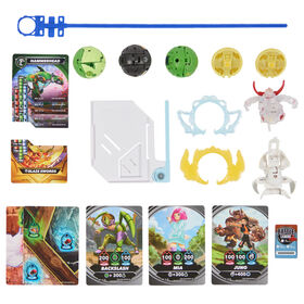 Bakugan Battle 5-Pack, Special Attack Bruiser, Octogan, Ventri, Hammerhead, Butterclaw, figurines articulées personnalisables qui tournent