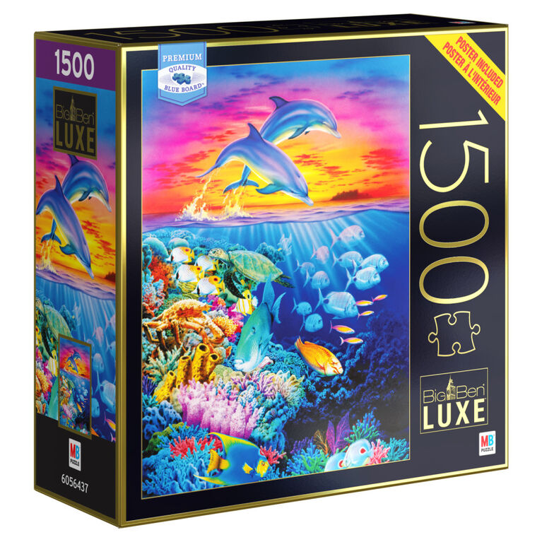 Big Ben Luxe 1500-Piece Adult Jigsaw Puzzle, for Adults and Kids Ages 8 and up Sunset Leap