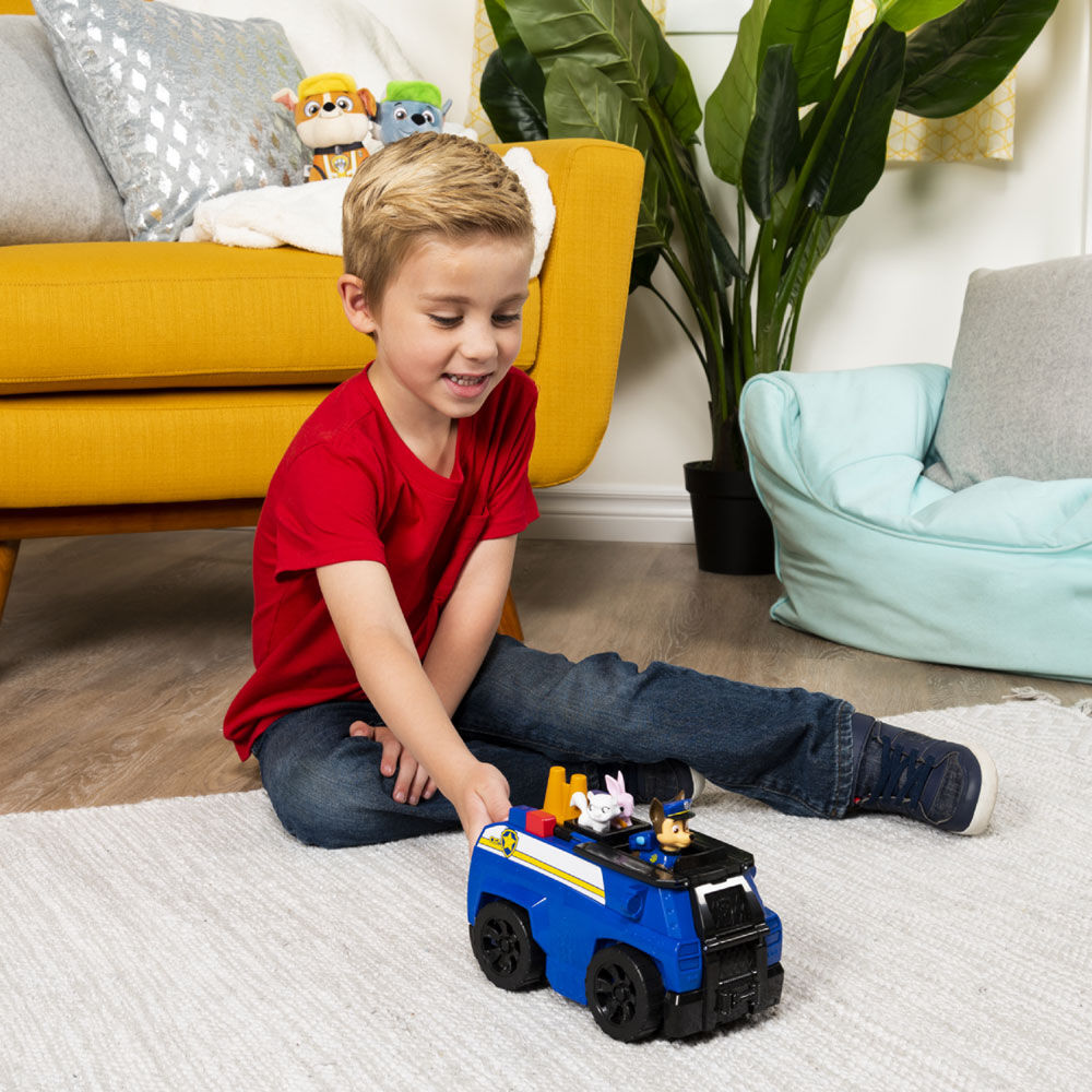 paw patrol chase's ride rescue transforming playset