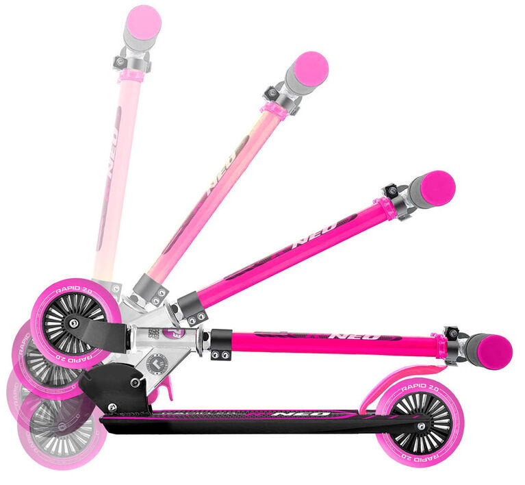 Trottinette Rugged Racer R3 Neo à 2 roues - Rose - Édition anglaise