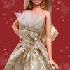 Barbie Signature 2025 Holiday Barbie Fashion Doll, Seasonal Collector, Blonde with Silver & Gold Gown