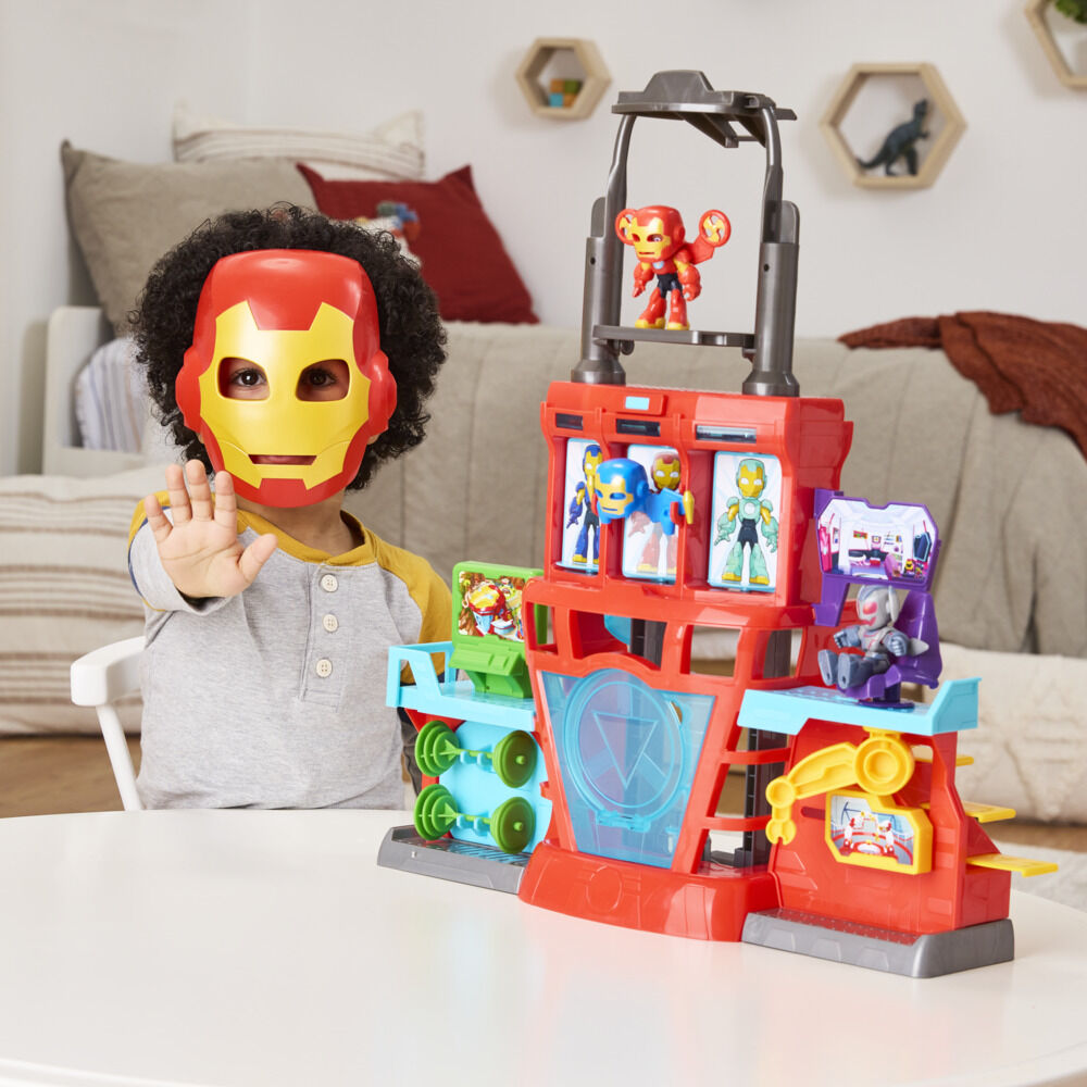 Marvel Iron Man and his Awesome Friends Iron Quarters Boys & Girls Electronic Playset