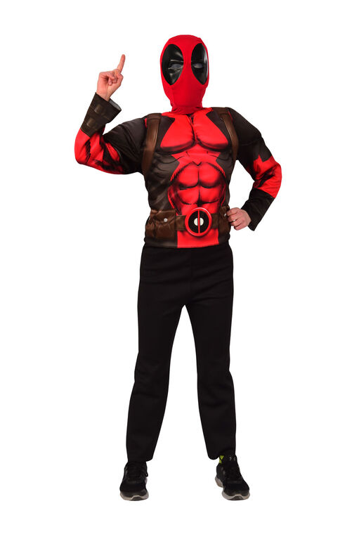 Deadpool Ensemble Haut de costume et masque de luxe.