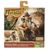 Indiana Jones Worlds of Adventure Indiana Jones with Adventure Backpack 2.5 Inch Action Figure, Indiana Jones Toys