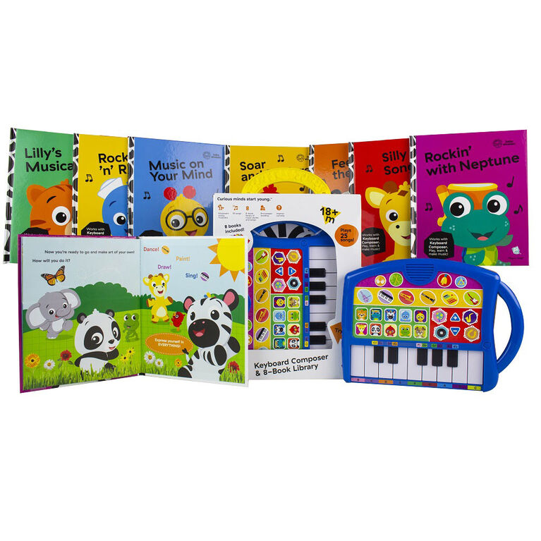 Baby Einstein Keyboard Composer & 8 Book Library