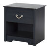 Aviron 1-Drawer Nightstand - End Table with Storage- Blueberry