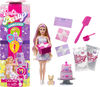 Barbie Party Unboxed Pet Birthday Series Doll & Accessories, Birthday Bows Set with 10 Surprises