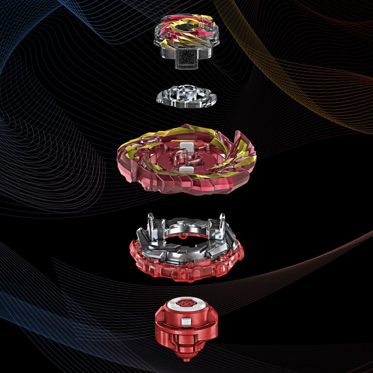 Beyblade Burst Pro Series, Starter pack Master Devolos avec toupie de compétition de type équilibre et lanceur