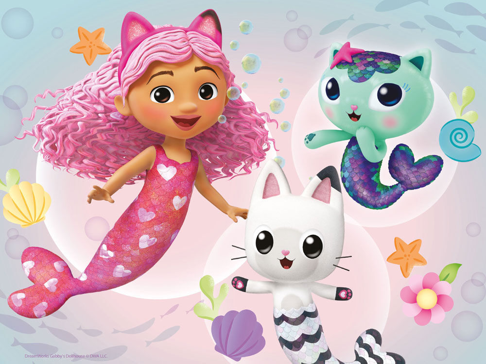 Gabby/Peppa Pig Double Sided 48Pc Puzzle Asst